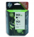 SD519AE#445 HP INK(2) 1xNo.901XL blk+1xNo.901 col